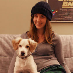 Kei and her dog Ben, adopted from Puppy Paws Rescue Maryland