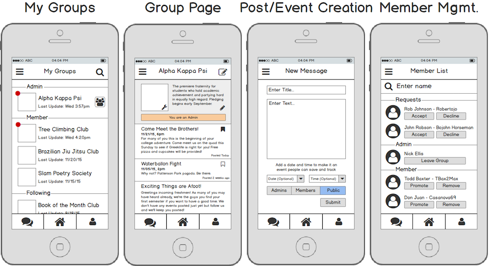 SmartLogic using Balsamiq to create low-fidelity prototypes